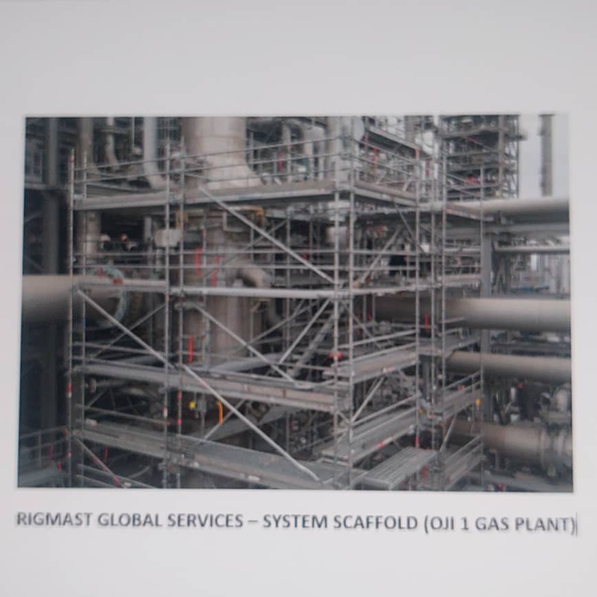Oji 1 Gas Plant system scaffold