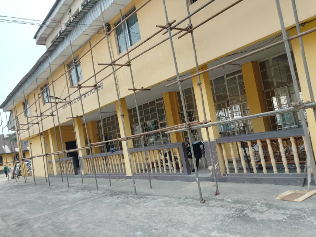 Government building scaffold